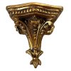 Vintage Italian Small Tiny Florentine Style Golden Wall Shelf Traditional Display Rest Stand Plinth DAMAGED c1990's