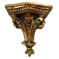 Vintage Italian Small Tiny Florentine Style Golden Wall Shelf Traditional Display Rest Stand Plinth DAMAGED c1990’s Vintage Italian Small Tiny Florentine Style Golden Wall Shelf Traditional Display Rest Stand Plinth DAMAGED c1990's