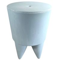 Vintage French Stool Starck Rest Chair Seat Rest Plinth Stand Display Plastic Tabouret Grey Blue Designer Storage Tabouret c1990’s Vintage French Stool Starck Rest Chair Seat Rest Plinth Stand Display Plastic Tabouret Grey Blue Designer Storage Tabouret c1990's