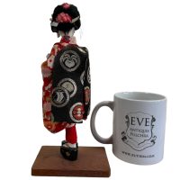Alternative view of Vintage Japanese Geisha Model Doll In Traditional Dress Decorative Collectable Gift c1910-30's de France