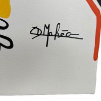 Alternative view of Vintage Original Abstract Painting "Climb The Ladders" Signed By Artist Makeo French Artist Acrylic Painting On Canvas circa 1990's