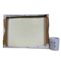 Alternative view of Vintage Original Abstract Painting "Island Retreat" Signed By Artist South Pacific Artist Acrylic Painting On Canvas c1970-80's