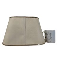 Alternative view of Vintage French Lamp Lampshade Shade Fabric Bedroom Boudoir Office Room Design circa 1970's