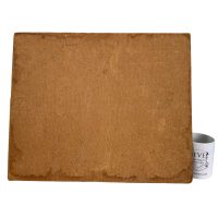 Alternative view of Vintage French House On River Town Village Original Oil Painting On Hardboard Wall Decor Signed Dinabet circa 1950-60's