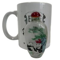 Alternative view of Vintage Chinese Snuff Smelling Salts Small Glass Bottle Holder Apothecary Potion Traditional Medicine c1970-1980's