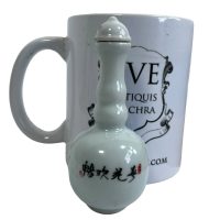 Alternative view of Vintage Chinese Snuff Smelling Salts Ceramic Small Bottle Holder White Apothecary Potion Traditional Medicine c1970-1980's