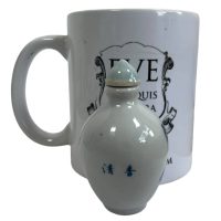 Alternative view of Vintage Chinese Snuff Smelling Salts Ceramic Small Bottle Holder White Apothecary Potion Traditional Medicine c1970-1980's