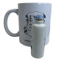 Alternative view of Vintage Chinese Snuff Smelling Salts Ceramic Small Bottle Holder White Apothecary Potion Traditional Medicine c1970-1980's