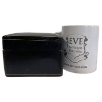 Alternative view of Vintage Italian Air Force Calf Leather Desktop Playing Card Case Storage Armed Forces Memorabilia  c1930-40's