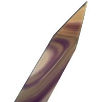 Alternative view of Vintage Purple Agate Stone Decorative Letter Opener Office Desk c1970-80s