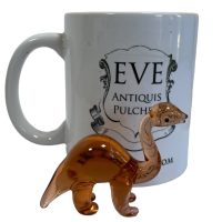 Alternative view of Vintage Hand Made Glass Small Animals Creatures Ornaments Gifts Dinosaur Diplocodus circa early 2000's