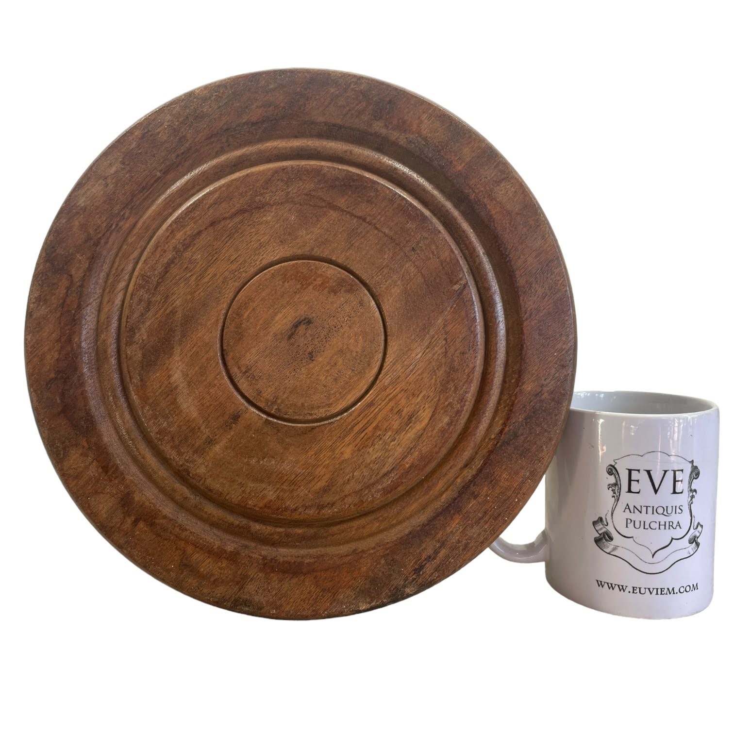 Vintage French Turned Leg Small Stool Table Wooden Wood Chair Seat Side Stand Flower Pot Display Shelf Prop Tabouret circa 1970’s 3 Vintage French Turned Leg Small Stool Table Wooden Wood Chair Seat Side Stand Flower Pot Display Shelf Prop Tabouret circa 1970's - Image 3