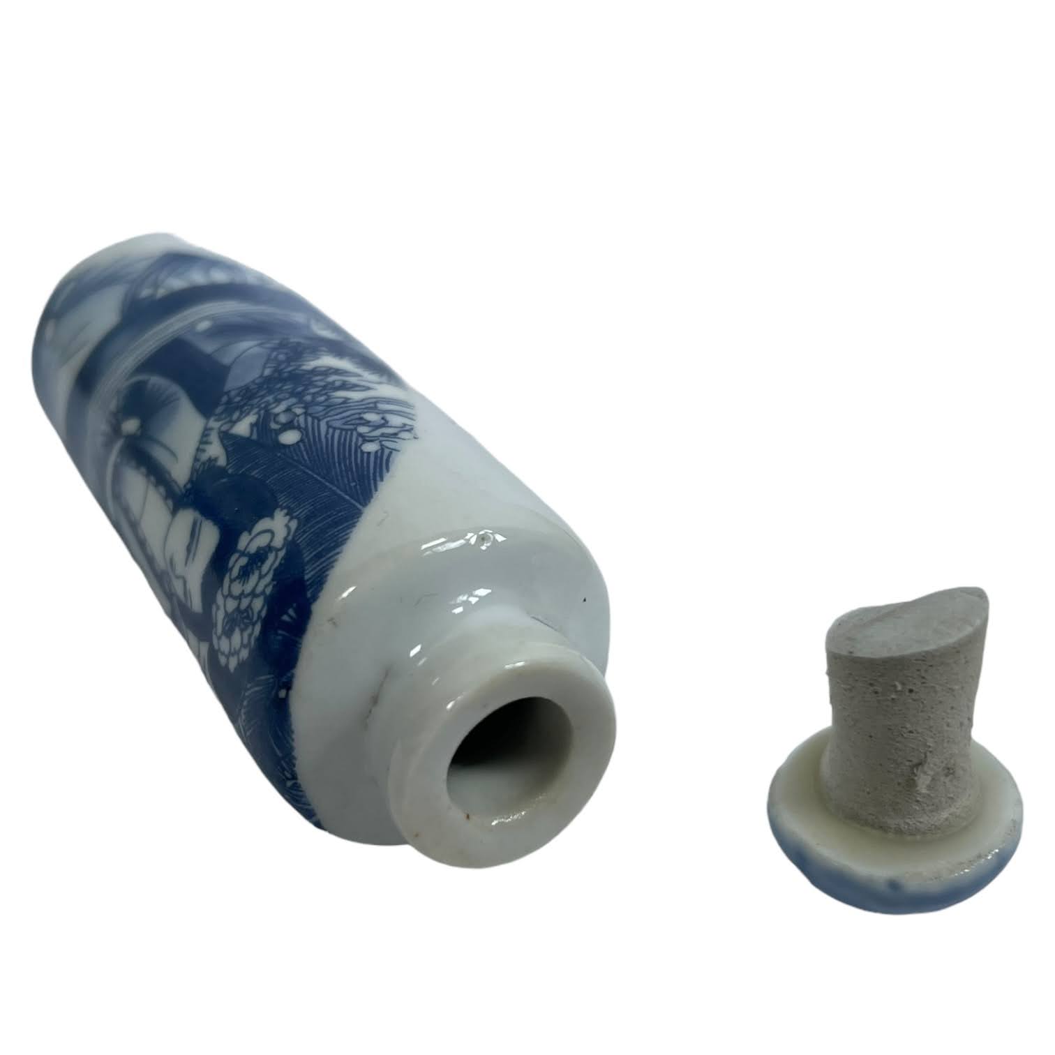 Vintage Chinese Snuff Smelling Salts Ceramic Small Bottle Holder White Apothecary Potion Traditional Medicine c1970-1980’s 6 Vintage Chinese Snuff Smelling Salts Ceramic Small Bottle Holder White Apothecary Potion Traditional Medicine c1970-1980's - Image 6