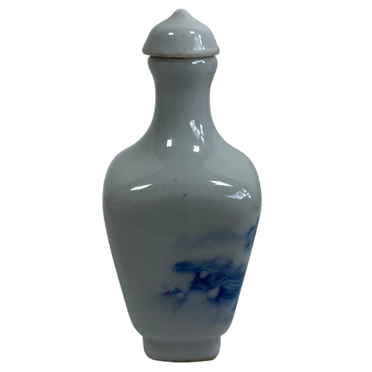 Vintage Chinese Snuff Smelling Salts Ceramic Small Bottle Holder White Apothecary Potion Traditional Medicine c1970-1980’s 4 Vintage Chinese Snuff Smelling Salts Ceramic Small Bottle Holder White Apothecary Potion Traditional Medicine c1970-1980's - Image 4