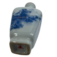 Alternative view of Vintage Chinese Snuff Smelling Salts Ceramic Small Bottle Holder White Apothecary Potion Traditional Medicine c1970-1980's
