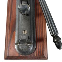 Alternative view of Vintage French Wall Mounted Metal Wooden Corkscrew Cork Puller Bottle Opener Bar Cafe Restaurant Decor circa 1990's