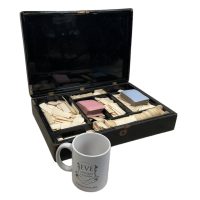 Alternative view of Antique French Token Gaming Chip Card Game Storage Box Chips Counters Tokens Games Gambling Chip c1920's