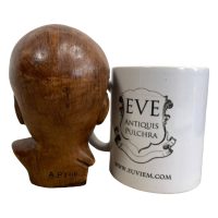 Alternative view of Vintage Dutch Child Bust Head Ornament Statue Cast Van Paridon Brothers Reproduction Resin Statue Display c1960-70's