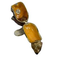 Alternative view of Vintage Decorated Beaver Enamelled Metal Rhinestone Decorated Gift Trinket Jewellery Jewelry Box Necklace Storage Decoration c2000