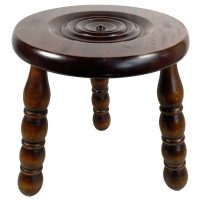 Stool Vintage French Brittany Breton Stool Round Seat Wooden Wood Plinth Farmhouse Plant Rest Stand Tabouret c1960-70’s Stool Vintage French Brittany Breton Stool Round Seat Wooden Wood Plinth Farmhouse Plant Rest Stand Tabouret c1960-70's
