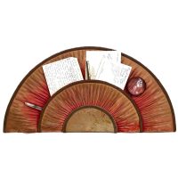 Antique French Silk Letter Note Shop Card Display Storage Stand Desktop Wall Traditional Fan Style Display Gift c1850’s Antique French Silk Letter Note Shop Card Display Storage Stand Desktop Wall Traditional Fan Style Display Gift c1850's