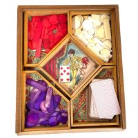 Antique French Token Gaming Chip Card Game Storage Box Chips Counters Tokens Games Gambling Chip c1920's