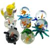 Vintage Hand Made Glass Small Tiny Animals Creatures Ornaments Gifts Cat Sheep Bear Octopus Frog circa early 2000's
