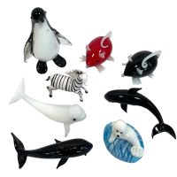 Vintage Hand Made Glass Small Animals Creatures Ornaments Gifts Penguin Whale Mouse Zebra Seal circa early 2000’s Vintage Hand Made Glass Small Animals Creatures Ornaments Gifts Penguin Whale Mouse Zebra Seal circa early 2000's