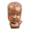 Vintage Dutch Child Bust Head Ornament Statue Cast Van Paridon Brothers Reproduction Resin Statue Display c1960-70's