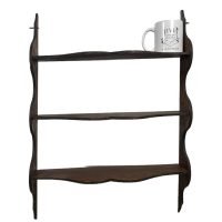 Alternative view of Vintage French Wooden Wood Stand Shelf Ornament Display Shelfs Kitchen Display Wall Mounted circa 1940-50's