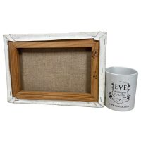 Alternative view of Vintage French Acrylic Painting Of Little Girl In Garden Picking Flowers Green On Canvas YLC Signed c1990's