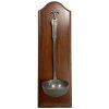 Vintage French Pewter Kitchen Serving Ladle Scoop Kitchen Tool Hanging Metal Hanger Decorative Display circa 1970-80's