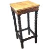 Tall Stool Project Vintage French Traditional Worn Weathered Chair Stand Bobbin Style Leg Rest Plinth Seating Tabouret c1950-60's