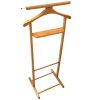 Vintage Italian Reguita Valet Butler Stand Wooden Clothes Hanger Suit Costume Bedroom Hotel Decor Storage B&B DAMAGED REPAIRED c1970's