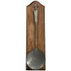 Vintage French Pewter Kitchen Sieve Serving Ladle Scoop Kitchen Tool Hanging Metal Hanger Decorative Display circa 1970-80's