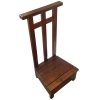Vintage French Wooden Prayer Praying Kneel Knee Kneeler Step Stool Book Storage Tabouret Chair Prop circa 1960's