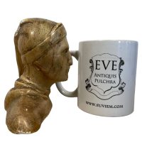 Alternative view of Vintage French Faded Gold White Plaster Bust Dantes Head Small Ornament Figurine Display Gift Writer Author Playwright c1920-30's