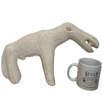 Alternative view of Vintage Alaskan Reproduction Ancient Enuk Eskimo Stone Carved Animal Figurine Ornament Carving Tribal Art c1970-80's