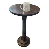 Alternative view of Vintage French Spiral Screw Twist Twirl Tall Table Plinth Stand Display Plant Pot Ornament c1940-50's