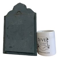 Alternative view of Vintage Mirror Moroccan Wall Hanging Wood Glass One-Off Small Decorative Cloakroom c1970-80's