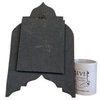 Alternative view of Vintage Mirror Moroccan Wall Hanging Wood Glass One-Off Small Decorative Cloakroom c1970-80's