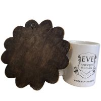 Alternative view of Vintage Mirror South American Peruvian Wall Hanging Wood Glass One-Off Small Decorative Cloakroom c1980-90's