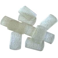 Antique French INDIVIDUAL Glass Thick Gaming Chip Counter Token circa 1920's