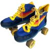 Vintage Roller Skates Skating Skates Shoe Boot Rainbow Size 39 circa 1980's
