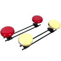 Vintage French Worn Metal Iron Coat Hook Knob Rack Hooks Storage Door Wall Hanging Shabby Chic c1960-70's