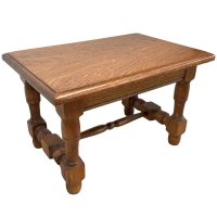 Vintage French Bench Stool Small Step Table Wooden Wood Chair Seat Step Side Stand Flower Pot Display Shelf Prop Tabouret c1970-80's