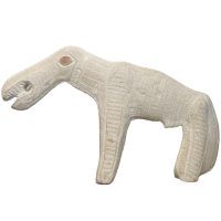 Vintage Alaskan Reproduction Ancient Enuk Eskimo Stone Carved Animal Figurine Ornament Carving Tribal Art c1970-80’s Vintage Alaskan Reproduction Ancient Enuk Eskimo Stone Carved Animal Figurine Ornament Carving Tribal Art c1970-80's