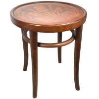 Vintage French Bent Wood Pole Stool Table Plinth French Plant Stand Flower Pot Ornament Display Side Design Tabouret c1930-40's