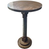 Vintage French Spiral Screw Twist Twirl Tall Table Plinth Stand Display Plant Pot Ornament c1940-50's