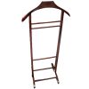 Vintage French Valet Butler Stand Wooden Clothes Hanger Suit Costume Bedroom Hotel Decor Storage B&B c1960-70's